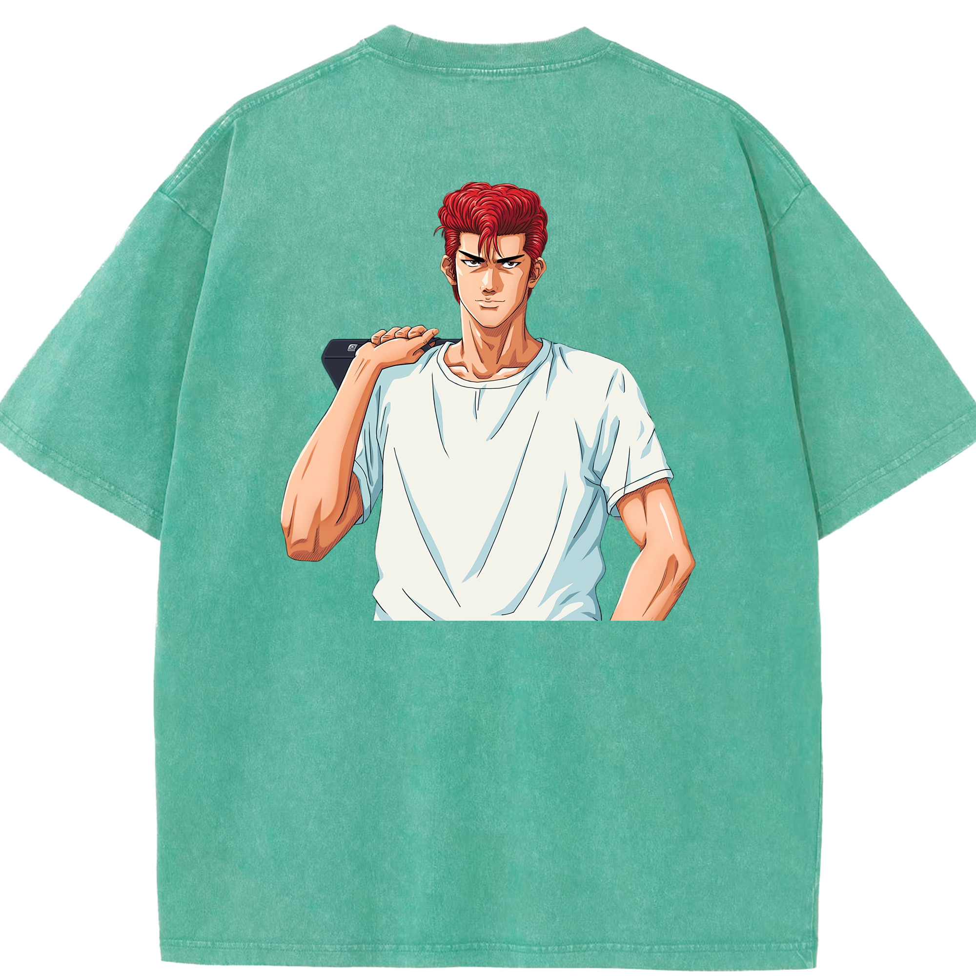 （画像用） SLAM DUNK／スラムダンク 綿100% ヴィンテージ風 半袖Tシャツ（背面プリント）